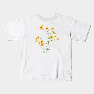 April 13th birthday flower Kids T-Shirt